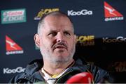 14 November 2013; Australia's head coach Ewen McKenzie during the team announcement ahead of their Guinness Series International match against Ireland on Saturday. Australia Team Announcement, Radisson Blu St. Helen's Hotel, Stillorgan, Dublin. Picture credit: Matt Browne / SPORTSFILE