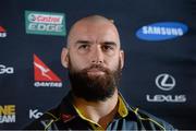 14 November 2013; Australia's Scott Fardy during the team announcement ahead of their Guinness Series International match against Ireland on Saturday. Australia Team Announcement, Radisson Blu St. Helen's Hotel, Stillorgan, Dublin. Picture credit: Matt Browne / SPORTSFILE