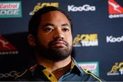 14 November 2013; Australia's Tatafu Polota Nau during the team announcement ahead of their Guinness Series International match against Ireland on Saturday. Australia Team Announcement, Radisson Blu St. Helen's Hotel, Stillorgan, Dublin. Picture credit: Matt Browne / SPORTSFILE