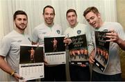 14 November 2013; Republic of Ireland's, from left to right, Shane Long, David Forde, Stephen Ward and Kevin Doyle show their support for the Spot the Ballers 2014 calendar. Portmarnock Hotel & Golf Links, Portmarnock, Co. Dublin. Picture credit: David Maher / SPORTSFILE