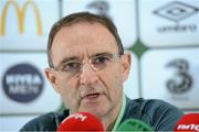 14 November 2013; Republic of Ireland manager Martin O'Neill during a press conference ahead of their Three International Friendly match against Latvia on Friday. Republic of Ireland Press Conference, Aviva Stadium, Lansdowne Road, Dublin. Picture credit: Matt Browne / SPORTSFILE