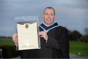 14 November 2013; Donal Treacy, from Waterford City, following his Setanta College graduation awards ceremony. Carton House, Maynooth, Co. Kildare. Picture credit: Stephen McCarthy / SPORTSFILE