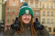 18 November 2013; Republic of Ireland supporter Liam Twohig, from Cork City, Co. Cork, ahead of his side's international friendly against Poland on Tuesday. Poznan, Poland. Picture credit: David Maher / SPORTSFILE