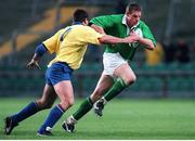 21 November 1998; Malcolm O'Kelly, Ireland, in action against Dragos Niculae, Romania. Rugby World Cup Qualifier, Ireland v Romania, Lansdowne Road, Dublin. Picture credit: Brendan Moran / SPORTSFILE