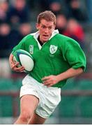 14 November 1998; Pat Duignan, Ireland. Rugby World Cup Qualifier, Ireland v Georgia, Lansdowne Road, Dublin. Picture credit: David Maher / SPORTSFILE