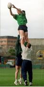 6 February 1998; Ireland's Malcolm O'Kelly in action alongside team-mates David Corkery, left, and Paul Wallace, right. Ireland Rugby Squad Training, Lansdowne Road, Dublin. Picture credit: Matt Browne / SPORTSFILE