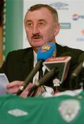 19 January 2005; John Courtenay, Managing Director of Umbro Ireland, at the announcement by the FAI of a major sponsorship agreement with Umbro valued at a minimum 10 million euro over the next six years. Berkley Court Hotel, Dublin. Picture credit; David Maher / SPORTSFILE