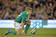 16 November 2013; Ian Madigan, Ireland. Guinness Series International, Ireland v Australia, Aviva Stadium, Lansdowne Road, Dublin. Picture credit: Brendan Moran / SPORTSFILE