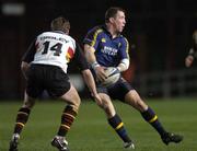 30 January 2005; Guy Easterby, Leinster, in action against Gareth Wyatt, The Dragons. Celtic League 2004-2005, Pool 1, Leinster v The Dragons, Lansdowne Road, Dublin. Picture credit; Brian Lawless / SPORTSFILE