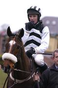 30 January 2005; Moscow, with Barry Geraghty up, in the parade after winning the Byrne Group Plc Tied Cottage Steeplechase. Punchestown Racecourse, Co. Kildare. Picture credit; David Maher / SPORTSFILE