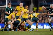 16 November 2013; Will Genia, Ireland, in action against Australia. Guinness Series International, Ireland v Australia, Aviva Stadium, Lansdowne Road, Dublin. Picture credit: Matt Browne / SPORTSFILE