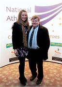 20 November 2013; Rose-Anne and Gerry Galligan in attendance at the 2013 National Athletics Awards in Association with Woodie’s DIY and Tipperary Crystal. Crowne Plaza Hotel, Santry, Co. Dublin. Picture credit: Stephen McCarthy / SPORTSFILE