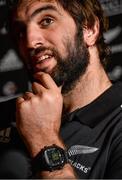 22 November 2013; New Zealand's Samuel Whitelock during a media day ahead of their Guinness Series International match against Ireland on Sunday. New Zealand Media Day, Castleknock Hotel & Country Club, Castleknock, Co. Dublin. Picture credit: David Maher / SPORTSFILE