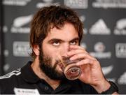 22 November 2013; New Zealand's Samuel Whitelock  during a media day ahead of their Guinness Series International match against Ireland on Sunday. New Zealand Media Day, Castleknock Hotel & Country Club, Castleknock, Co. Dublin. Picture credit: David Maher / SPORTSFILE