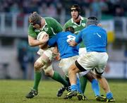 6 February 2005; Paul O'Connell, Ireland, in action against Sergio Parisse, Italy. RBS Six Nations Championship 2005, Italy v Ireland, Stadio Flamino, Rome, Italy. Picture credit; Brendan Moran / SPORTSFILE