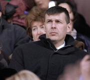 6 February 2005; IRFU Chief Executive Philip Browne watches the match. RBS Six Nations Championship 2005, Italy v Ireland, Stadio Flamino, Rome, Italy. Picture credit; Brian Lawless / SPORTSFILE