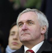 6 February 2005; An Taoiseach Bertie Ahern, T.D. watches on as the teams line out before the match. RBS Six Nations Championship 2005, Italy v Ireland, Stadio Flamino, Rome, Italy. Picture credit; Brian Lawless / SPORTSFILE