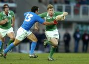 6 February 2005; Brian O'Driscoll, Ireland, in action against Gonzalo Canale, Italy. RBS Six Nations Championship 2005, Italy v Ireland, Stadio Flamino, Rome, Italy. Picture credit; Brendan Moran / SPORTSFILE