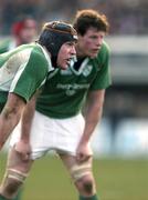 6 February 2005; Paul O'Connell, left, and Malcolm O'Kelly, Ireland. RBS Six Nations Championship 2005, Italy v Ireland, Stadio Flamino, Rome, Italy. Picture credit; Brendan Moran / SPORTSFILE