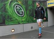 23 November 2013; New Zealand's Kieran Read makes his way onto the pitch before the start of the captain's run ahead of their Guinness Series International match against Ireland on Sunday. New Zealand Rugby Squad Captain's Run, Aviva Stadium, Lansdowne Road, Dublin. Picture credit: Matt Browne / SPORTSFILE