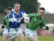 6 February 2005; Billy Sheehan, Laois, in action against Stephen Lavin, Limerick. Allianz National Football League, Division 1B, Laois v Limerick, O'Moore Park, Portlaoise, Co. Laois. Picture credit; Matt Browne / SPORTSFILE