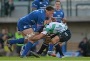 24 November 2013; Dominic Ryan, Leinster, is tackled by Angelo Esposito, Benetton Treviso. Celtic League 2013/14, Round 8, Benetton Treviso v Leinster, Stadio Monigo, Treviso, Italy. Picture credit: Ramsey Cardy / SPORTSFILE