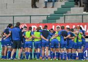 24 November 2013; The Leinster players before the game. Celtic League 2013/14, Round 8, Benetton Treviso v Leinster, Stadio Monigo, Treviso, Italy. Picture credit: Ramsey Cardy / SPORTSFILE