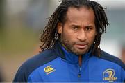 26 November 2013; Leinster's Lote Tuqiri arrives for squad training ahead of their Celtic League 2013/14, Round 9, game against Scarlets on Saturday. Leinster Rugby Squad Training & Press Briefing, Rosemount, UCD, Belfield, Dublin. Picture credit: Brendan Moran / SPORTSFILE
