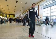 27 November 2013; Patrick Donnellan, Clare, from the Opel sponsored GAA GPA Hurling All Star Tour 2013, at Dublin Airport prior to their departure for Shanghai for the GAA GPA All Star Tour 2013, sponsored by Opel. Dublin Airport, Dublin. Picture credit: Pat Murphy / SPORTSFILE