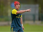 27 November 2013; Munster's Ian Keatley during squad training ahead of their Celtic League 2013/14, Round 9, game against Newport Gwent Dragons on Friday. Munster Rugby Squad Training, Cork Institute of Technology, Bishopstown, Cork. Picture credit: Matt Browne / SPORTSFILE