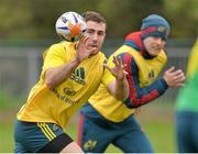 27 November 2013; Munster's JJ Hanrahan in action during squad training ahead of their Celtic League 2013/14, Round 9, game against Newport Gwent Dragons on Friday. Munster Rugby Squad Training, Cork Institute of Technology, Bishopstown, Cork. Picture credit: Matt Browne / SPORTSFILE