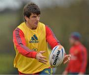 27 November 2013; Munster's Donncha O'Callaghan in action during squad training ahead of their Celtic League 2013/14, Round 9, game against Newport Gwent Dragons on Friday. Munster Rugby Squad Training, Cork Institute of Technology, Bishopstown, Cork. Picture credit: Matt Browne / SPORTSFILE