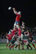 29 November 2013; Paul O'Connell, Munster takes the line out ball. Celtic League 2013/14, Round 9, Newport Gwent Dragons v Munster, Rodney Parade, Newport, Wales. Picture credit: Steve Pope / SPORTSFILE