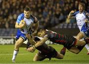 29 November 2013; Eoin Griffin, Connacht is tackled by Ben Atiga, Edinburgh. Celtic League 2013/14, Round 9, Edinburgh Rugby v Connacht, Murrayfield, Edinburgh, Scotland. Picture credit: Kenny Smith / SPORTSFILE