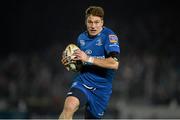 30 November 2013; Leinster's Brendan Macken on his way to scoring his side's first try. Celtic League 2013/14, Round 9, Leinster v Scarlets, RDS, Ballsbridge, Dublin. Picture credit: Stephen McCarthy / SPORTSFILE