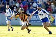 20 February 2005; Derek Lyng, Kilkenny, in action against Michael Walsh, Waterford. 2005 Allianz National Hurling League, Division 1A, Waterford v Kilkenny, Walsh Park, Waterford. Picture credit; Matt Browne / SPORTSFILE