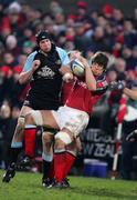 20 February 2005; Donncha O'Callaghan, Munster, in action against Dan Turner, Glasgow Rugby. Celtic League 2004-2005, Pool 1, Munster v Glasgow Rugby, Thomond Park, Limerick. Picture credit; Kieran Clancy / SPORTSFILE