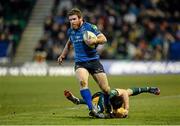 7 December 2013; Gordon D'Arcy, Leinster, is tackled by Glenn Dickson, Northampton Saints. Heineken Cup 2013/14, Pool 1, Round 3, Northampton Saints v Leinster. Franklins Gardens, Northampton, England. Picture credit: Stephen McCarthy / SPORTSFILE