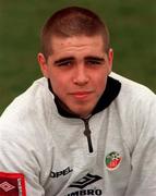 12 February 1999; John Lester during a Republic of Ireland U16's portrait session in Dublin. Photo by David Maher/Sportsfile