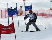 2 March 2005; Cyril Walker, Ireland, competing in the Alpine Novice Giant Slalom event. 2005 Special Olympics World Winter Games, Ichinose Ski Resort, Nagano, Japan. Team Ireland is sponsored by eircom. Picture credit; Ray McManus / SPORTSFILE