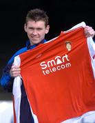 4 March 2005; St. Patrick's Athletic new signing Gerard Rowe, who is on a season's loan from Shelbourne. Richmond Park, Dublin. Picture credit; Brian Lawless / SPORTSFILE