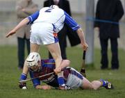 4 March 2005; David Greene, University of Limerick, in action against Alan Kirwan, Waterford IT. Datapac Fitzgibbon Cup Semi-Final, Waterford IT v University of Limerick, Limerick Institute of Technology, Limerick. Picture credit; Kieran Clancy / SPORTSFILE4 March 2005; , Waterford IT, in action against , University of Limerick. Datapac Fitzgibbon Cup Semi-Final, Waterford IT v University of Limerick, Limerick Institute of Technology, Limerick. Picture credit; Kieran Clancy / SPORTSFILE