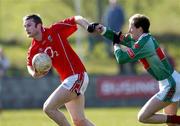 6 March 2005; Nicholas Murphy, Cork, in action against James Nallen, Mayo. Allianz National Football League, Division 1A, Mayo v Cork, James Stephen's Park, Ballina, Co. Mayo. Picture credit; David Maher / SPORTSFILE