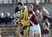 6 March 2005; Rory Kavanagh, Donegal, is tackled by James Davitt, Westmeath. Allianz National Football League, Division 1A, Westmeath v Donegal, Cusack Park, Mullingar, Co. Westmeath. Picture credit; Matt Browne / SPORTSFILE