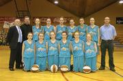 7 March 2005; The Presentation Listowel team. Schools League Final, Cadette A Girls, Colaiste Iosagain, Dublin v Presentation Listowel, National Basketball Arena, Tallaght, Dublin. Picture credit; Brendan Moran / SPORTSFILE