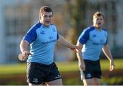9 December 2013; Leinster's Jack McGrath during squad training ahead of their Heineken Cup 2013/14, Pool 1, Round 4, match against Northampton on Saturday. Leinster Rugby Squad Training & Press Briefing, UCD, Belfield, Dublin. Picture credit: Stephen McCarthy / SPORTSFILE