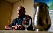 10 December 2013; Munster's Paul O'Connell during a press conference ahead of their Heineken Cup 2013/14, Pool 6, Round 4, game against Perpignan on Saturday. Munster Rugby Press Conference, Castletroy Park Hotel, Limerick. Picture credit: Diarmuid Greene / SPORTSFILE