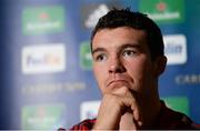 10 December 2013; Munster captain Peter O'Mahony during a press conference ahead of their Heineken Cup 2013/14, Pool 6, Round 4, game against Perpignan on Saturday. Munster Rugby Press Conference, Castletroy Park Hotel, Limerick. Picture credit: Diarmuid Greene / SPORTSFILE