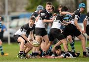 11 December 2013; Darragh Ryan, Newbridge College, in action against St. Gerard’s School. Leinster Schools Junior Section B League Final, St. Gerard’s School v Newbridge College, Templeville Road, Dublin. Picture credit: Matt Browne / SPORTSFILE