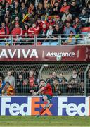 14 December 2013; Ian Keatley, Munster, kicks towards goal. Heineken Cup 2013/14, Pool 6, Round 4, Perpignan v Munster. Stade Aimé Giral, Perpignan, France. Picture credit: Diarmuid Greene / SPORTSFILE